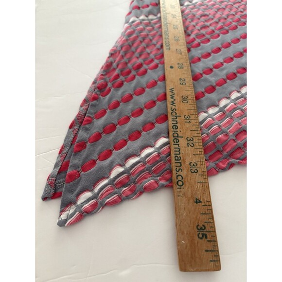 Habitat Clothes Tunic Top Size M Pink Gray Flared Swing Tank Sleeveless Cowl - Picture 7 of 15